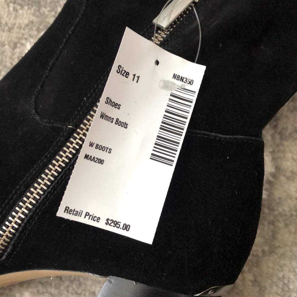 MICHAEL KORS black genuine suede Regina Boots - Picture 9 of 15